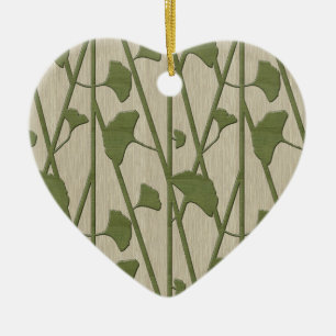 ginkgo biloba ceramic tree decoration