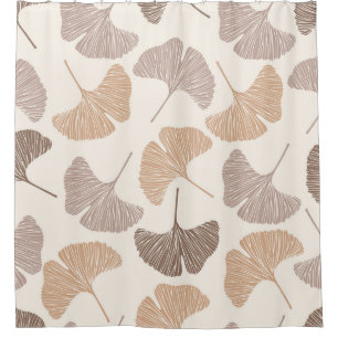 Ginkgo biloba: dry seamless design. shower curtain