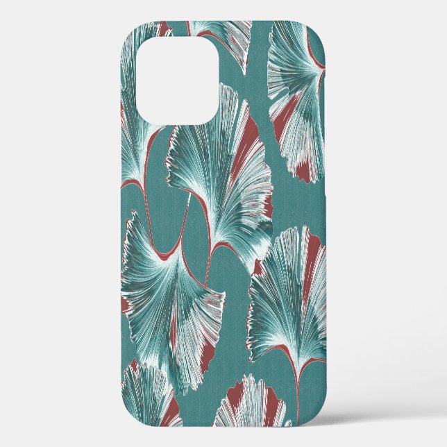Ginkgo biloba leaf, tablecloth pattern. Case-Mate iPhone case (Back)