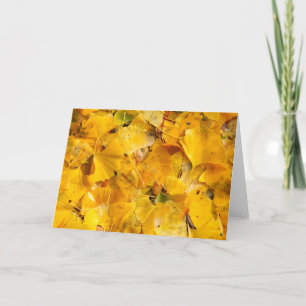 Ginkgo Biloba leaves Card