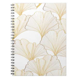 Ginkgo Gold: Luxurious Leaf Arrangement Notebook