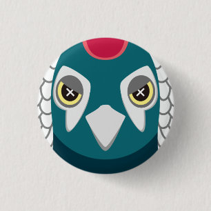 Ginkgo - Lady Amherst's Pheasant 3 Cm Round Badge