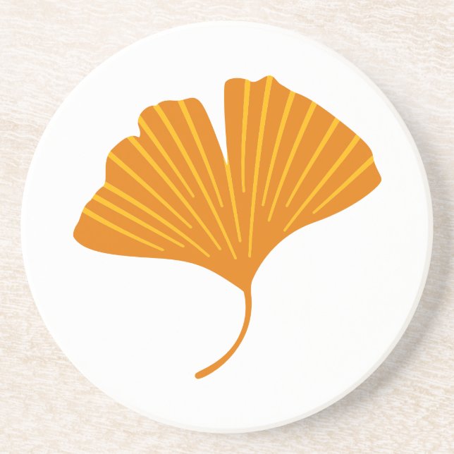 Ginkgo Leaf Branch Coaster (Front)