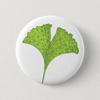 Ginkgo Leaf Button