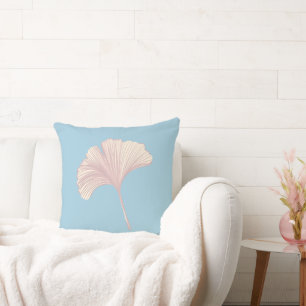 Ginkgo Leaf  Customizable Background Colors  Cushion