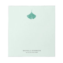 Ginkgo Leaf Logo Mint Green Simple Nature