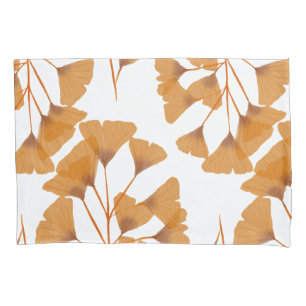 Ginkgo Leaf Seamless Autumn Pattern Pillowcase