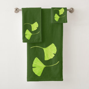 Ginkgo Leaves Art Bath Towel Set