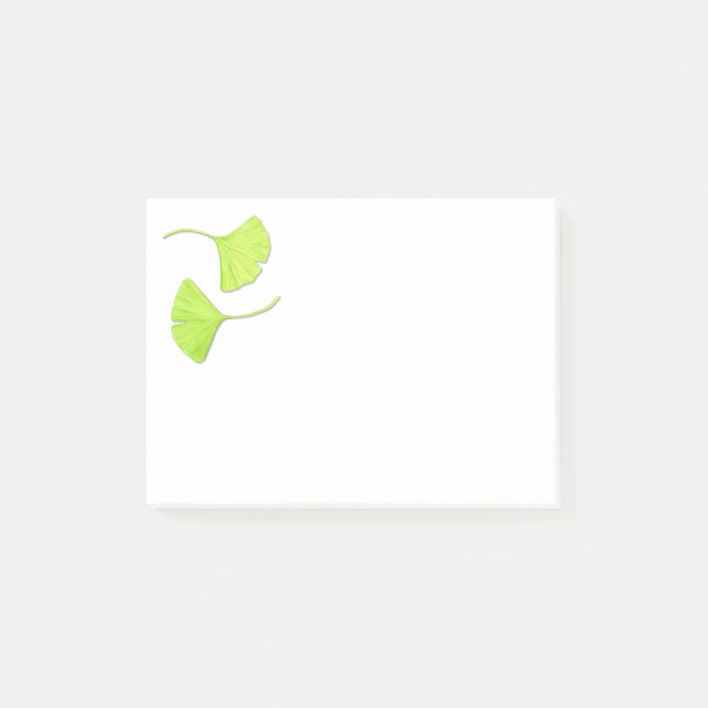 Ginkgo Leaves Botanical Art Post-it Notes (Front)