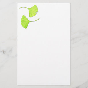 Ginkgo Leaves Botanical Art Stationery
