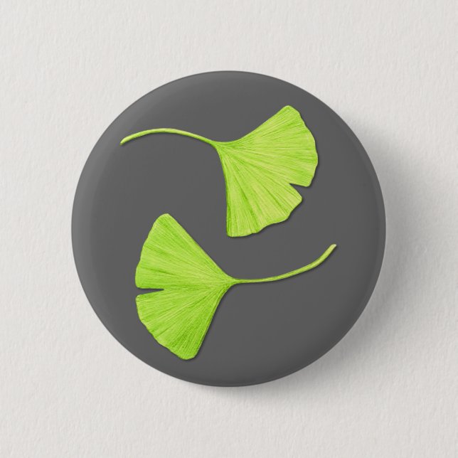 Ginkgo Leaves Button (Front)