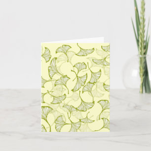 Ginkgo Leaves Card