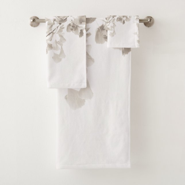 Ginkgo Leaves Dream #2 #wall #decor #art  Bath Towel Set (Insitu)