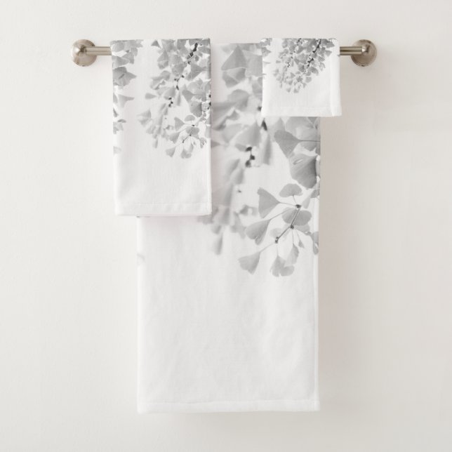Ginkgo Leaves Dream #5 #wall #decor #art  Bath Towel Set (Insitu)