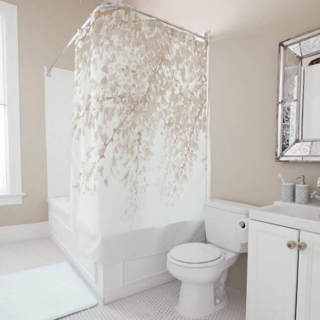 Ginkgo Leaves Dream 6 #nature #art Shower Curtain (In Situ)
