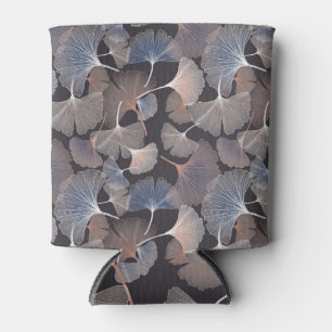 Ginkgo leaves: elegant natural pattern. can cooler