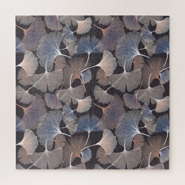 Ginkgo leaves: elegant natural pattern. jigsaw puzzle (Vertical)