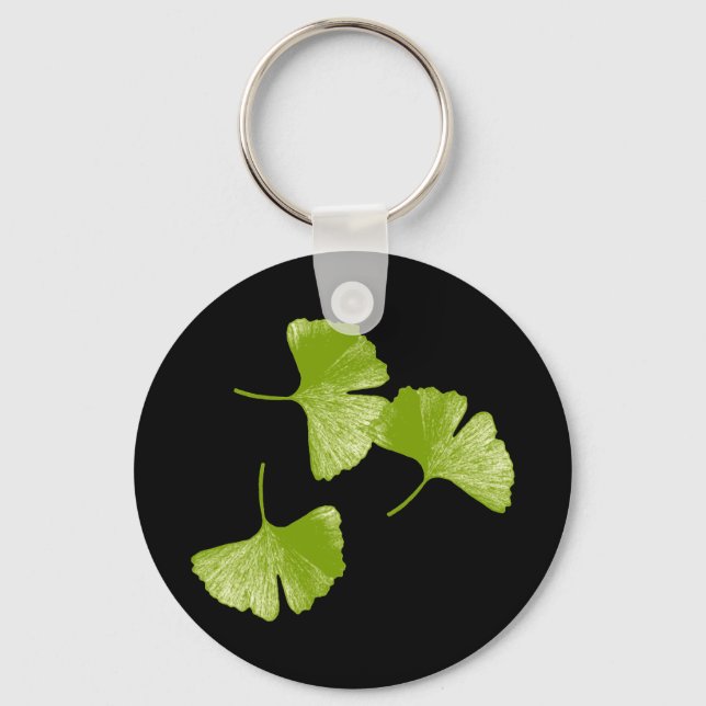 Ginkgo Leaves Key Ring (Front)