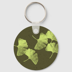 Ginkgo Leaves Key Ring