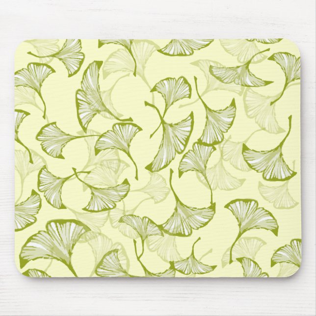 Ginkgo Leaves Mouse Mat (Front)