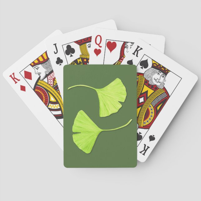 Ginkgo Leaves Playing Cards (Back)