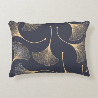 Ginkgo Leaves Seamless Floral Pattern Decorative Cushion