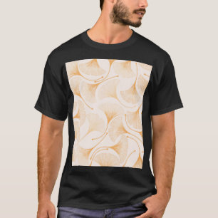 Ginkgo Leaves: Seamless Floral Pattern. T-Shirt