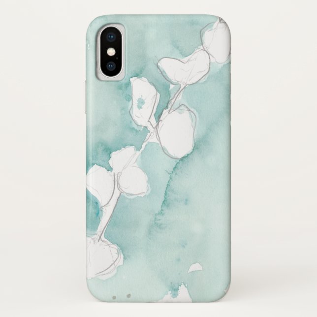 Ginkgo on Dusty Teal - White Case-Mate iPhone Case (Back)