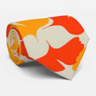 Ginkgo Orange Tie