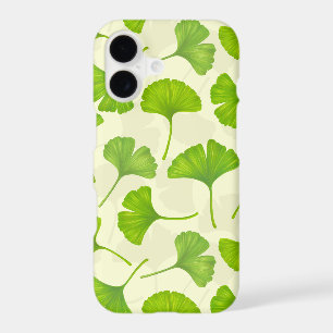 Ginkgo pattern on off white