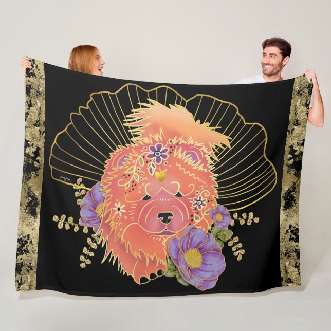 GINKGO SPIRIT  Chow Fleece Blanket (In Situ)