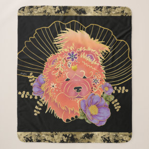 GINKGO SPIRIT Chow Sherpa Blanket