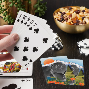 GINKGO the Chow by Mt. Hood BLACK Playing Cards