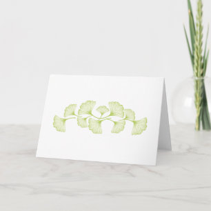 Ginko Leaves Card