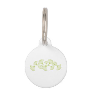 Ginko Leaves Pet Tag