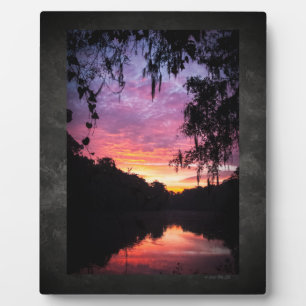 Ginnie Springs River Sunrise Acrylic Wall Art Plaque