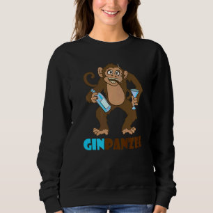 Ginpanzee Gimpanzee Alcohol Beer Booze Festival Sweatshirt
