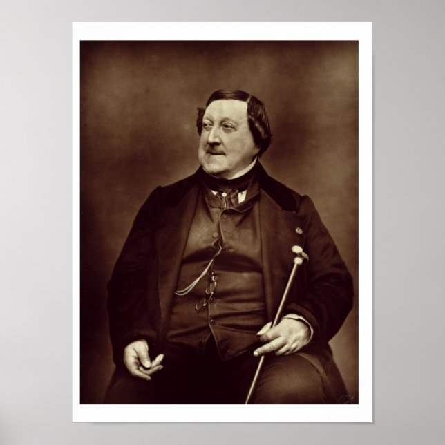 Gioacchino Rossini (1792-1868) from 'Galerie Conte Poster (Front)