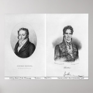 Gioacchino Rossini Gaspare engraved by Poster