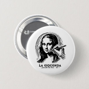 Gioconda 6 Cm Round Badge