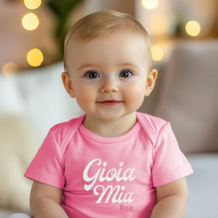 Gioia Mia - Personalised Italian Baby Gift Bodysuit