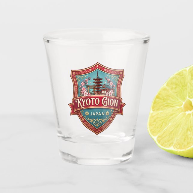 Gion District Japan Shot Glass (Front)