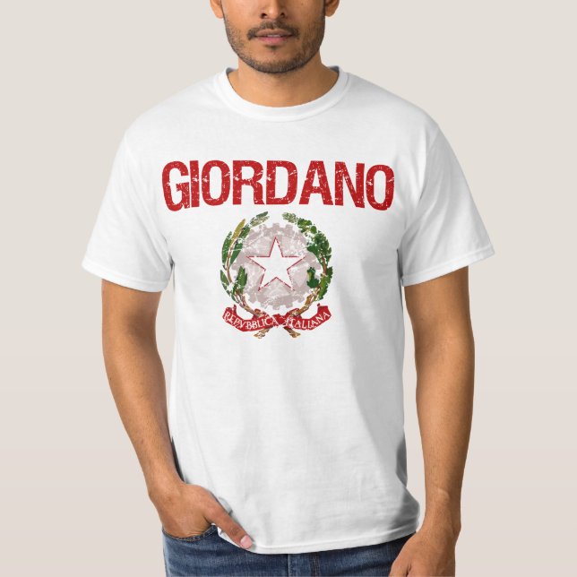 Giordano Italian Surname T-Shirt (Front)