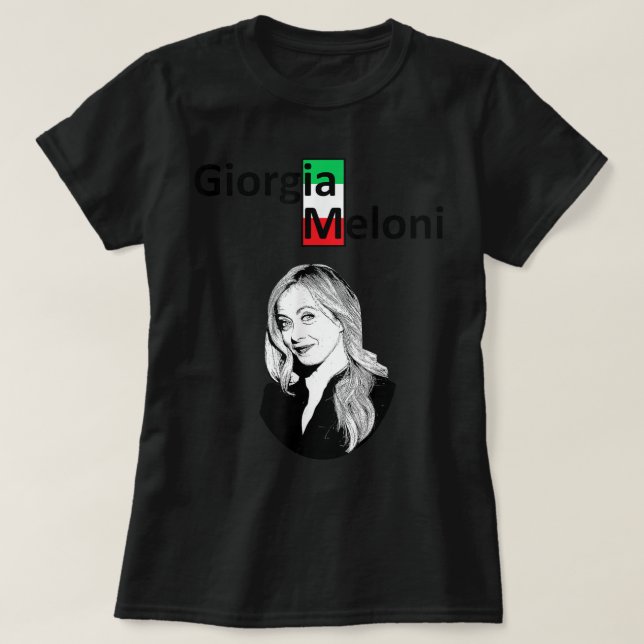 Giorgia Meloni “Brothers of Italy”  T-Shirt (Design Front)