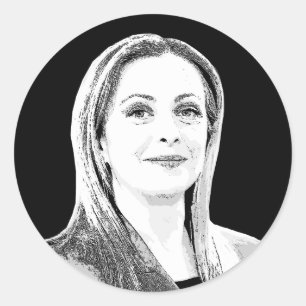 Giorgia Meloni Classic Round Sticker