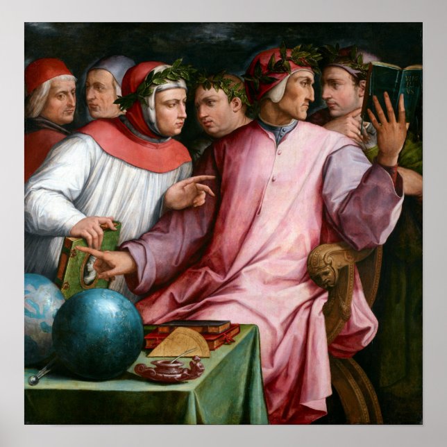 Giorgio Vasari Six Tuscan Poets Poster (Front)