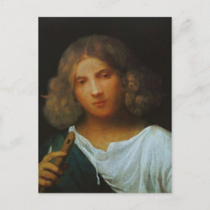Giorgione- Boy with flute Postcard