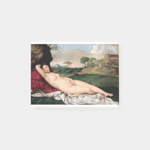 Giorgione Sleeping Venus (1508) famous painting Post-it Notes