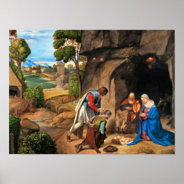 Giorgione - The Adoration of the Shepherds Poster (Front)