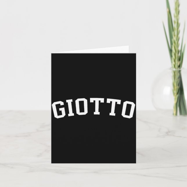 Giotto  card (Front)
